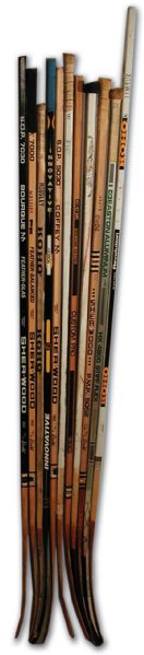 Rick Vaives Autographed Stick Collection of 11