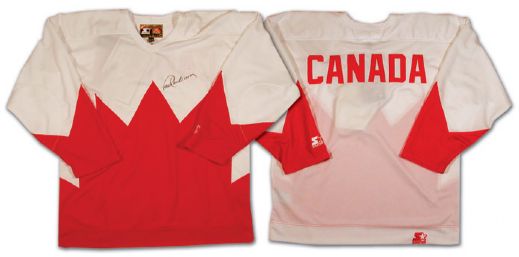 1972 Team Canada Replica Jersey Autographed by Paul Henderson