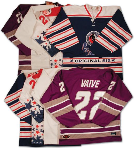 Rick Vaives Autographed Jersey Collection of 4