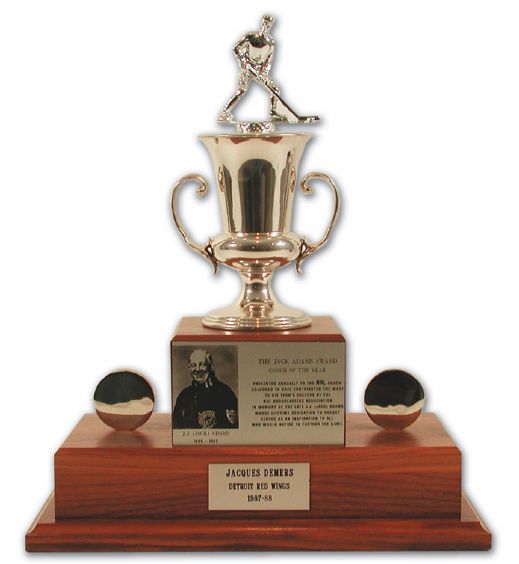 1987-88 Jack Adams Coach of the Year Award Presented to Jacques Demers