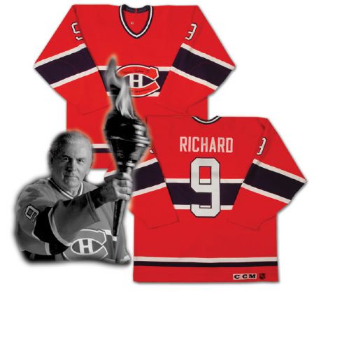 Jersey Worn by Maurice Richard During Closing Ceremonies of the Montreal Forum