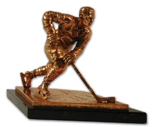 Limited Edition "Never Give Up" Gold Statue of Maurice Richard