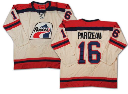 Michel Parizeaus Circa 1978 WHA Indianapolis Racers Game Worn Jersey