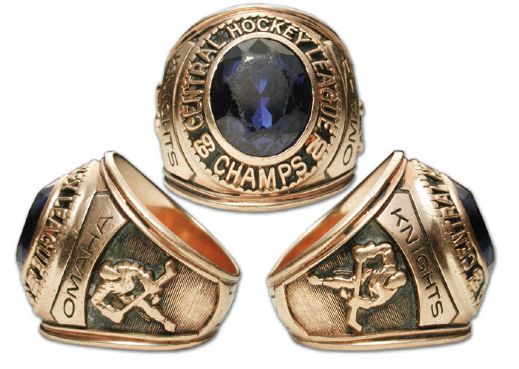 Michel Parizeaus 1969-70 CHL Omaha Knights Championship Ring