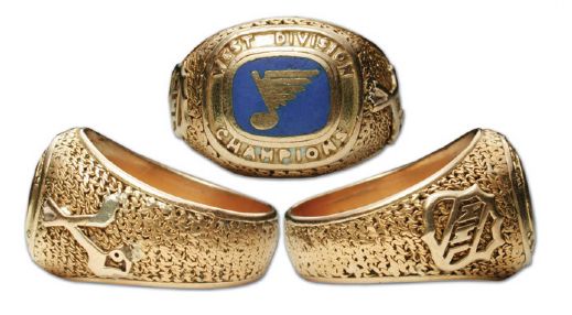Noel Picards 1968-69 St. Louis Blues Championship Gold Ring