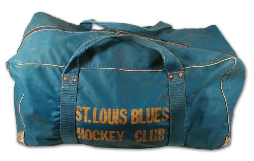 Noel Picards St. Louis Blues Equipment Bag & Equipment Collection