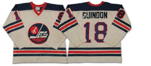 Bob Guindons 1978-79 Avco Cup Playoffs Winnipeg Jets Game Worn Jersey
