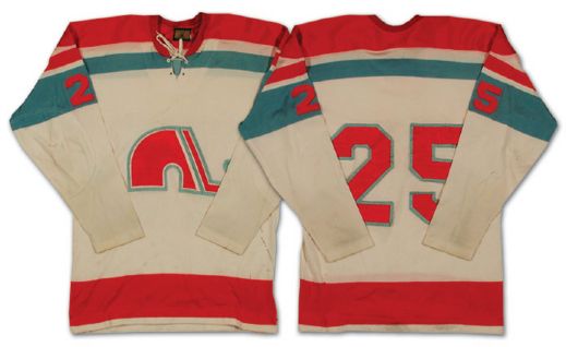 Robert Guindons 1972-73 First Year WHA Quebec Nordiques Game Worn Jersey