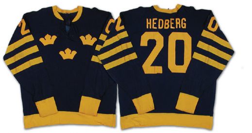 Anders Hedbergs Team Sweden Game Jersey from the 1976 Canada Cup