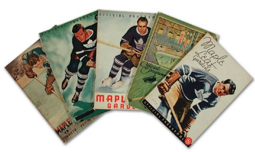 Huge Toronto Maple Leafs Program Collection of 350+
