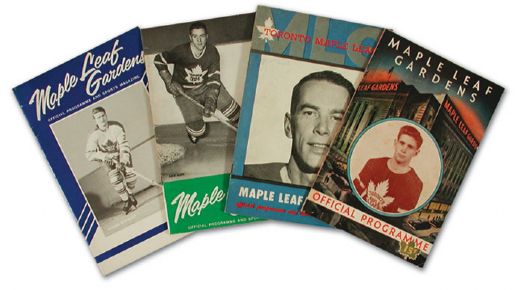 Brian McFarlanes Maple Leafs Playoff Program Collection of 23
