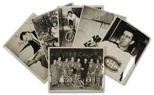 Maurice Richard, Gordie Howe & Bobby Hull Photo Collection of 75+