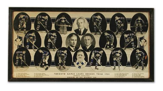 1931-32 Toronto Maple Leafs Framed Team Photo (10 x 19")