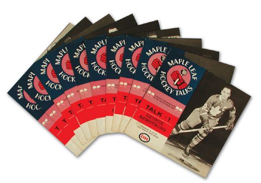 1966-67 Maple Leafs Hockey Talks Records Complete Set of 10