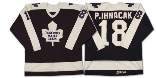 1980s Peter Ihnacak Toronto Maple Leafs Game Worn Jersey