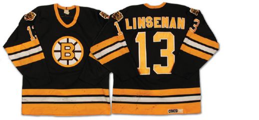 Mid-1980s Ken Linseman Boston Bruins Game Worn Jersey