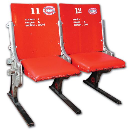 Montreal Forum Red Seats Set of Two
