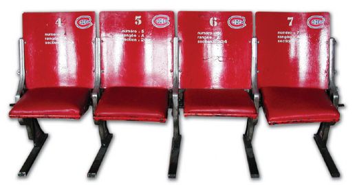 Montreal Forum Red Seats Set of Four