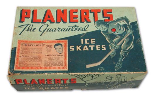 Circa 1930s Planerts Skates in Original Box Endorsed by Harold "Much" March