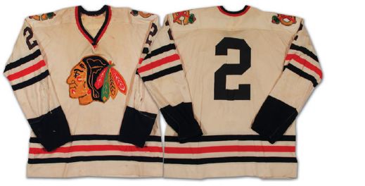 Bill Whites 1972-73 Chicago Black Hawks Game Worn Jersey