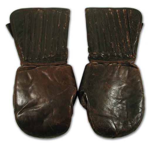Circa 1930 Alex Connell-endorsed Bear Paw Goalie Gloves