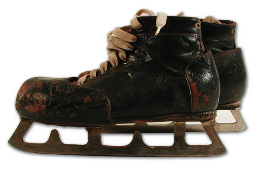 Charlie Hodges Autographed Game Used Skates and Stick