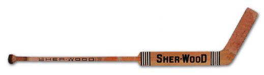 Circa 1975 Ken Dryden Game Used Sher-Wood Stick