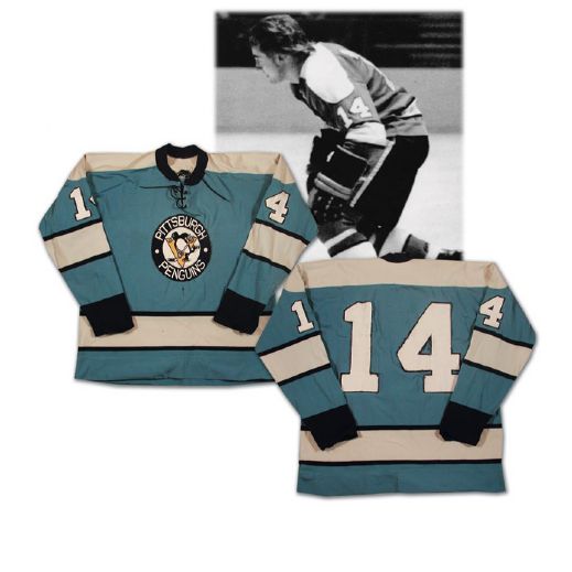 René Roberts 1971-72 Pittsburgh Penguins Game Worn Rookie Jersey