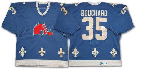 1980s Dan Bouchard Quebec Nordiques Game Worn Jersey