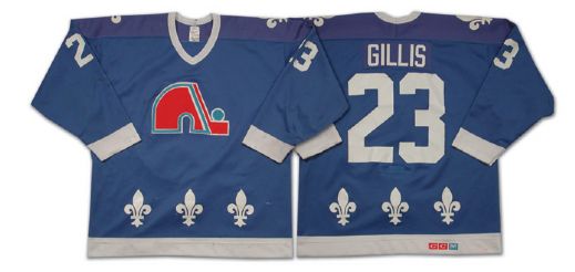 Paul Gillis Late 1980s Quebec Nordiques Game Worn Jersey