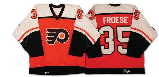 Bob Froeses 1984-85 Philadelphia Flyers Game Worn Jersey