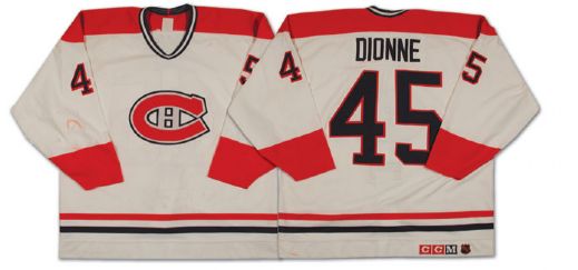  Early 1990s Gilbert Dionne Game Worn Montreal Canadiens Jersey