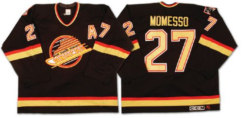 Sergio Momessos 1993-94 Vancouver Canucks Game Worn Jersey