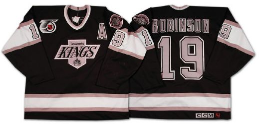 Larry Robinsons 1991-92 Los Angeles Kings Game Worn Jersey  ADDENDUM