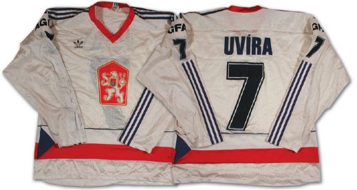 1985 Team Czechoslovakia Game Worn Jersey from the World Hockey Championships