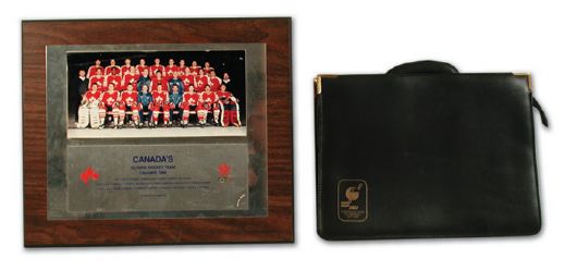 1988 Canada Olympic Team Official Team Photo and 1986 Briefcase