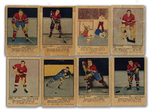 1951-52 Parkhurst Card Lot of 92