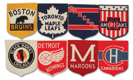 Complete Set of Rare 1930s Beehive Team Crests