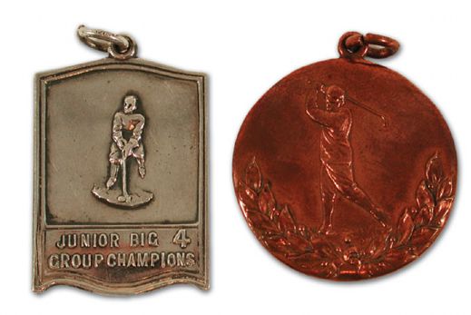 1928 Hockey and Golf Medals Presented to Harvey "Busher" Jackson