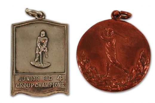1928 Hockey and Golf Medals Presented to Harvey "Busher" Jackson