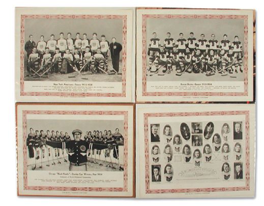 1933-34 CCM Team Photo Complete Set of 12