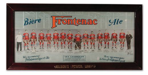 1930-31 Montreal Canadiens Framed Team Photo (33" x 16")