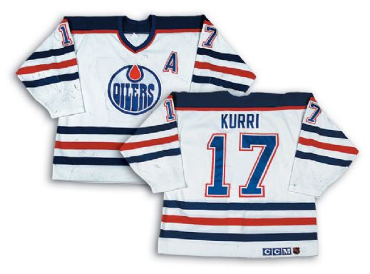 oilers game worn jersey