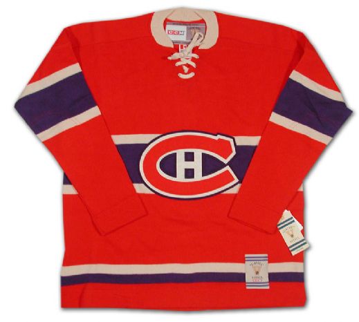 montreal canadiens vintage wool jersey