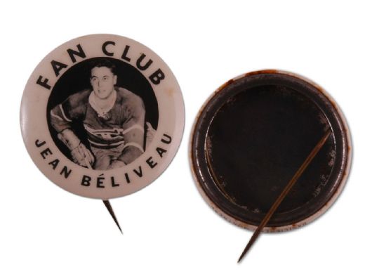  Rare 1950’s Jean Beliveau Fan Club Pin