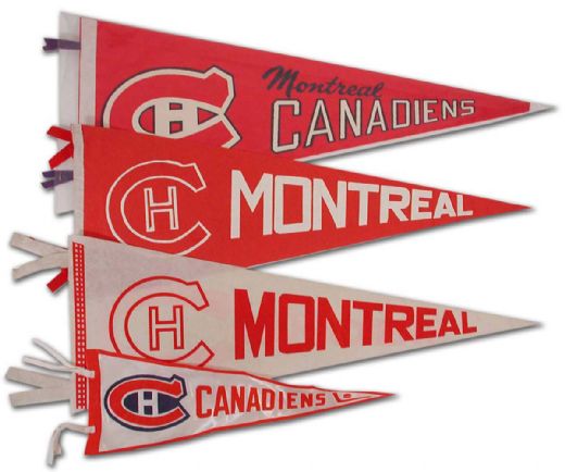 Montreal Canadiens Pennant Collection of 4