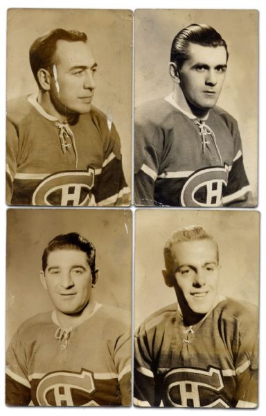 1940’s & ‘50s Montreal Canadiens Postcard & Autograph Collection Including Rocket Richard