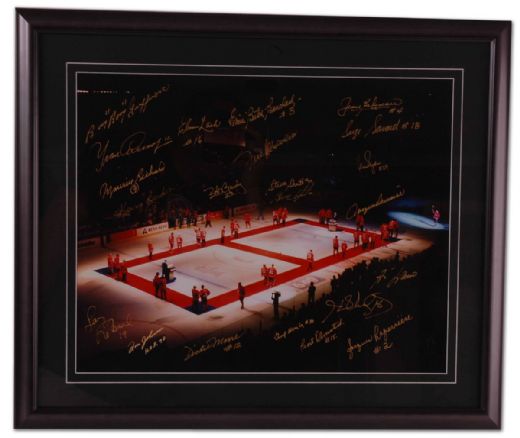 Awesome Montreal Forum Closing Ceremonies Framed Display (23” x 27”)