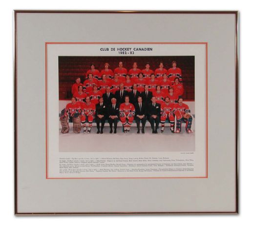 1982-83 Montreal Canadiens Framed Official Team Photo (20" x 22")
