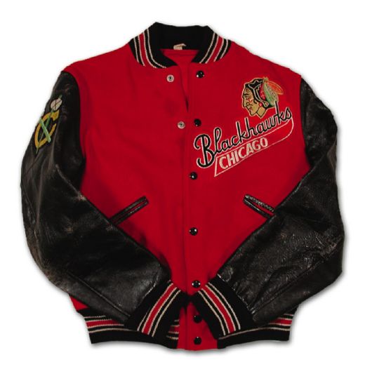 Superb 1960’s Chicago Black Hawks Jacket
